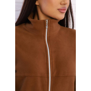 Костюм двойка женский КД-445 флис (последний размер) коричневый 52 Костюм двойка женский КД-445 флис (последний размер) коричневый 52