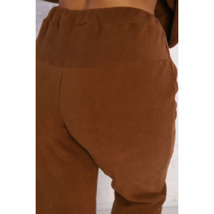 Костюм двойка женский КД-445 флис (последний размер) коричневый 52 Костюм двойка женский КД-445 флис (последний размер) коричневый 52