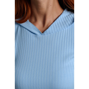 Платье женское №67148 лапша (р-ры: 40-52) голубой Платье женское №67148 лапша (р-ры: 40-52) голубой