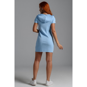 Платье женское №67148 лапша (р-ры: 40-52) голубой Платье женское №67148 лапша (р-ры: 40-52) голубой