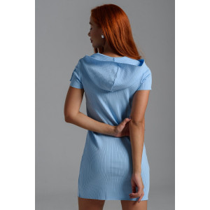 Платье женское №67148 лапша (р-ры: 40-52) голубой Платье женское №67148 лапша (р-ры: 40-52) голубой