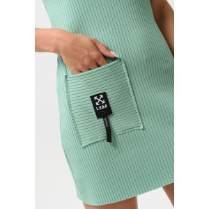 Платье женское №67148 лапша (р-ры: 40-52) олива Платье женское №67148 лапша (р-ры: 40-52) олива