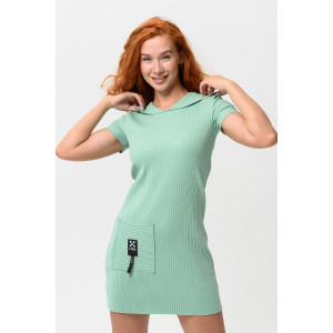 Платье женское №67148 лапша (р-ры: 40-52) олива Платье женское №67148 лапша (р-ры: 40-52) олива