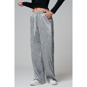 Брюки женские №67190 велюр (р-ры: 44-56) серый Брюки женские №67190 велюр (р-ры: 44-56) серый