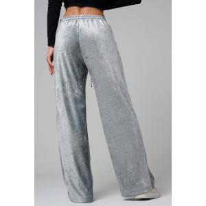 Брюки женские №67190 велюр (р-ры: 44-56) серый Брюки женские №67190 велюр (р-ры: 44-56) серый