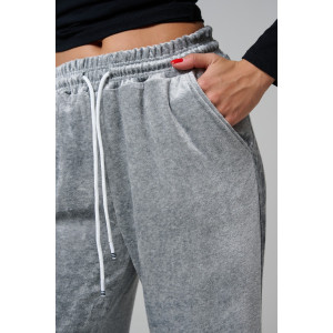 Брюки женские №67190 велюр (р-ры: 44-56) серый Брюки женские №67190 велюр (р-ры: 44-56) серый