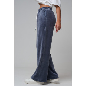 Брюки женские №67190 велюр (р-ры: 44-56) темно-серый Брюки женские №67190 велюр (р-ры: 44-56) темно-серый