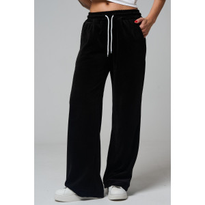 Брюки женские №67190 велюр (р-ры: 44-56) черный Брюки женские №67190 велюр (р-ры: 44-56) черный