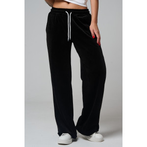 Брюки женские №67190 велюр (р-ры: 44-56) черный Брюки женские №67190 велюр (р-ры: 44-56) черный