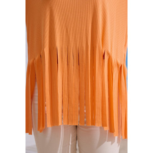 Футболка женская №7494 кашкорсе (р-ры: 42-50) персик