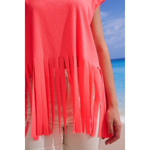 Футболка женская №7494 кашкорсе (р-ры: 42-50) розовый