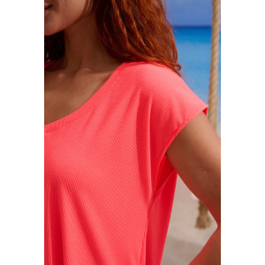 Футболка женская №7494 кашкорсе (р-ры: 42-50) розовый