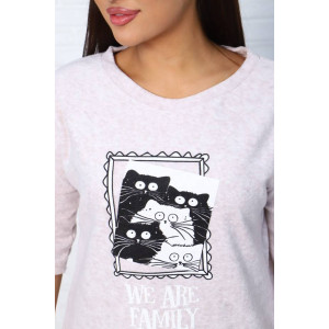 Костюм двойка женский КД-293 махра (последний размер) светло-бежевый 44,46,52,56