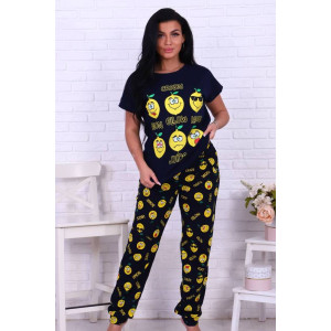 Костюм двойка женский КД-427 кулирка (последний размер) темно-синий 52,54,56 Костюм двойка женский КД-427 кулирка (последний размер) темно-синий 52,54,56