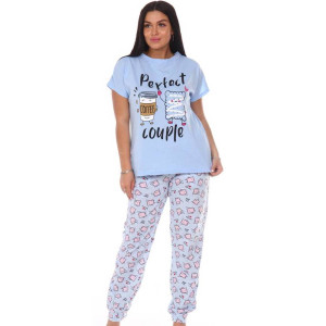 Костюм двойка женский КД-427 кулирка (последний размер) голубой туман 56 Костюм двойка женский КД-427 кулирка (последний размер) голубой туман 56