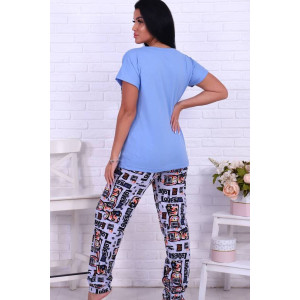 Костюм двойка женский КД-427 кулирка (последний размер) светло-голубой 42,56 Костюм двойка женский КД-427 кулирка (последний размер) светло-голубой 42,56