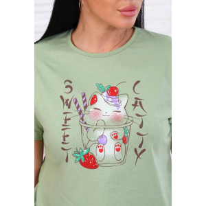 Костюм двойка женский КД-428 кулирка (последний размер) оливковый 50 Костюм двойка женский КД-428 кулирка (последний размер) оливковый 50