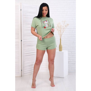 Костюм двойка женский КД-428 кулирка (последний размер) оливковый 50 Костюм двойка женский КД-428 кулирка (последний размер) оливковый 50