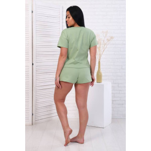 Костюм двойка женский КД-428 кулирка (последний размер) оливковый 50 Костюм двойка женский КД-428 кулирка (последний размер) оливковый 50