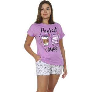 Костюм двойка женский КД-428 кулирка (последний размер) сиреневый 44 Костюм двойка женский КД-428 кулирка (последний размер) сиреневый 44