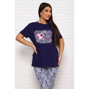 Костюм двойка женский КД-244 кулирка (последний размер) синий 50 Костюм двойка женский КД-244 кулирка (последний размер) синий 50