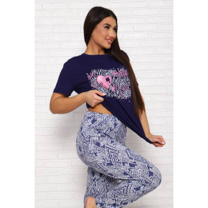 Костюм двойка женский КД-244 кулирка (последний размер) синий 50 Костюм двойка женский КД-244 кулирка (последний размер) синий 50