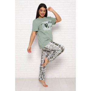 Костюм двойка женский КД-244 кулирка (последний размер) оливковый 52,62 Костюм двойка женский КД-244 кулирка (последний размер) оливковый 52,62