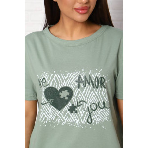 Костюм двойка женский КД-244 кулирка (последний размер) оливковый 52,62 Костюм двойка женский КД-244 кулирка (последний размер) оливковый 52,62