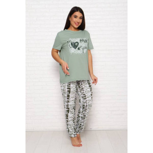 Костюм двойка женский КД-244 кулирка (последний размер) оливковый 52,62 Костюм двойка женский КД-244 кулирка (последний размер) оливковый 52,62