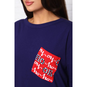 Костюм двойка женский КД-437 кулирка (последний размер) синий-красный 60 Костюм двойка женский КД-437 кулирка (последний размер) синий-красный 60