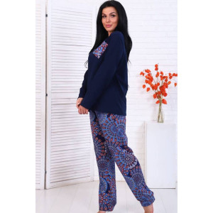 Костюм двойка женский КД-437 кулирка (последний размер) чернильный 60 Костюм двойка женский КД-437 кулирка (последний размер) чернильный 60