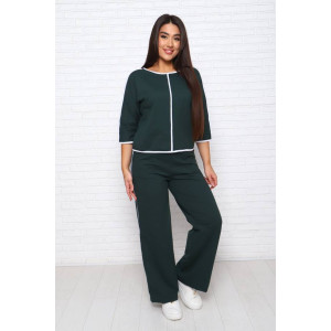 Костюм двойка женский КД-452 футер 2-х нитка с лайкрой (последний размер) зеленый 48,52,54 Костюм двойка женский КД-452 футер 2-х нитка с лайкрой (последний размер) зеленый 48,52,54