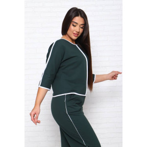 Костюм двойка женский КД-452 футер 2-х нитка с лайкрой (последний размер) зеленый 48,52,54 Костюм двойка женский КД-452 футер 2-х нитка с лайкрой (последний размер) зеленый 48,52,54