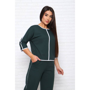 Костюм двойка женский КД-452 футер 2-х нитка с лайкрой (последний размер) зеленый 48,52,54 Костюм двойка женский КД-452 футер 2-х нитка с лайкрой (последний размер) зеленый 48,52,54