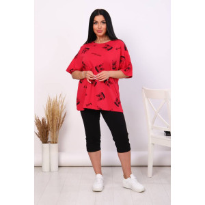 Костюм двойка женский КД-443 кулирка (последний размер) малиновый 56 Костюм двойка женский КД-443 кулирка (последний размер) малиновый 56