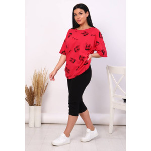 Костюм двойка женский КД-443 кулирка (последний размер) малиновый 56 Костюм двойка женский КД-443 кулирка (последний размер) малиновый 56