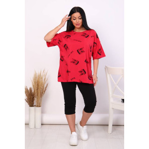 Костюм двойка женский КД-443 кулирка (последний размер) малиновый 56 Костюм двойка женский КД-443 кулирка (последний размер) малиновый 56