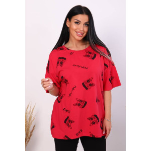 Костюм двойка женский КД-443 кулирка (последний размер) малиновый 56 Костюм двойка женский КД-443 кулирка (последний размер) малиновый 56