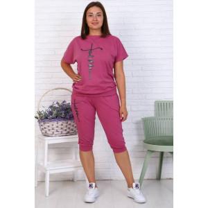 Костюм двойка женский КД-233 кулирка (последний размер) лиловый 46 Костюм двойка женский КД-233 кулирка (последний размер) лиловый 46