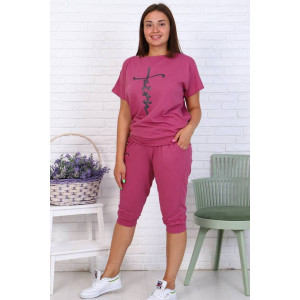 Костюм двойка женский КД-233 кулирка (последний размер) лиловый 46 Костюм двойка женский КД-233 кулирка (последний размер) лиловый 46