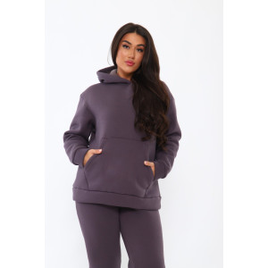 Костюм двойка женский КД-00447 футер 3-х нитка (последний размер) лиловый 58 Костюм двойка женский КД-00447 футер 3-х нитка (последний размер) лиловый 58