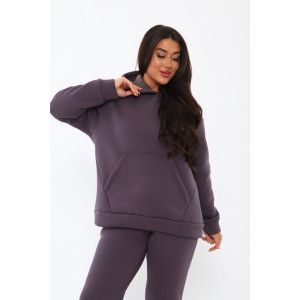 Костюм двойка женский КД-00447 футер 3-х нитка (последний размер) лиловый 58 Костюм двойка женский КД-00447 футер 3-х нитка (последний размер) лиловый 58