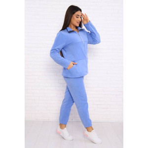 Костюм двойка женский КД-445 флис (последний размер) голубой 46,56 Костюм двойка женский КД-445 флис (последний размер) голубой 46,56
