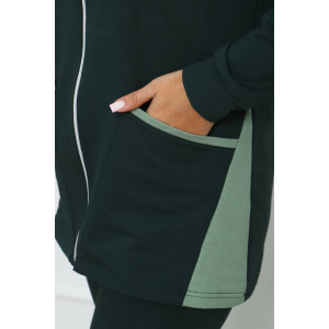 Костюм двойка женский КД-445 футер 2-х нитка с лайкрой (последний размер) салатовый-зеленый 52 Костюм двойка женский КД-445 футер 2-х нитка с лайкрой (последний размер) салатовый-зеленый 52