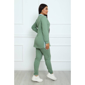 Костюм двойка женский КД-445 футер 2-х нитка с лайкрой (последний размер) фисташковый 52,58 Костюм двойка женский КД-445 футер 2-х нитка с лайкрой (последний размер) фисташковый 52,58