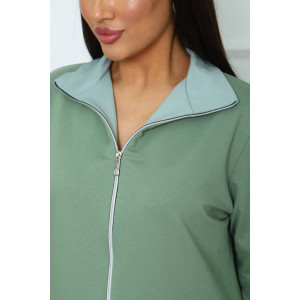 Костюм двойка женский КД-445 футер 2-х нитка с лайкрой (последний размер) фисташковый 52,58 Костюм двойка женский КД-445 футер 2-х нитка с лайкрой (последний размер) фисташковый 52,58