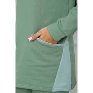 Костюм двойка женский КД-445 футер 2-х нитка с лайкрой (последний размер) фисташковый 52,58 Костюм двойка женский КД-445 футер 2-х нитка с лайкрой (последний размер) фисташковый 52,58