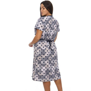 Халат женский Х-359 кулирка (последний размер) серый 52 Халат женский Х-359 кулирка (последний размер) серый 52