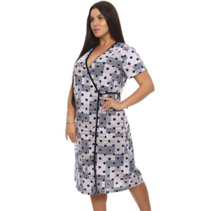 Халат женский Х-359 кулирка (последний размер) серый 52 Халат женский Х-359 кулирка (последний размер) серый 52