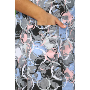 Халат женский Х-372 кулирка (последний размер) розовый-голубой 52,54 Халат женский Х-372 кулирка (последний размер) розовый-голубой 52,54